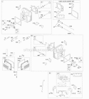 Cylinder Head Gasket Set-Valve Valves Diagram and Parts List for 49M877-0046-G1  Briggs and Stratton Engine